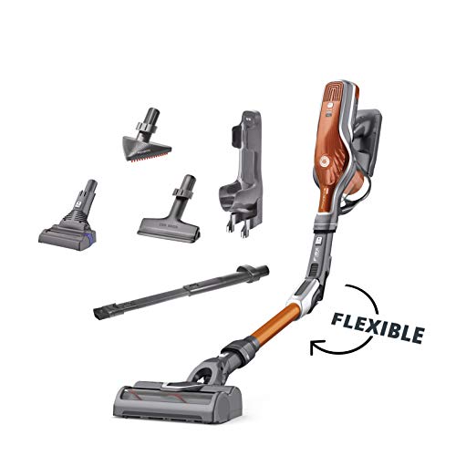 Rowenta aspiradora escoba sin cable Air Force Flex 760, potencia de succión de 180 airwatts, batería de iones de litio, autonomía de 1 h y 15 min y la última tecnología con tubo flexible, RH9574WO