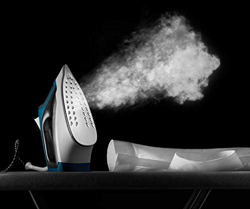 Rowenta Effective DX1550D1 - Plancha ropa vapor 2200 W, golpe de vapor 110 gr/min, vapor continuo 30 g/min, depósito de agua transparente, suela de acero inoxidable antirrayaduras, función Autosteam