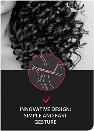 Rowenta For Elite CF3112F0 Utensilio de peinado Rizador de pelo 1,8 m 25 W - Moldeador de pelo (Rizador de pelo, 30 s, Negro, 1,8 m, 25 W, 100-240 V)