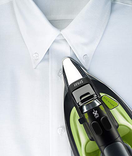 Rowenta plancha de vapor Eco Intelligence DW6030 con 2500 W de potencia, golpe de vapor de 180 g/min, modo Eco para ahorrar energía, suela Microsteam 400 HD 3De, vapor vertical