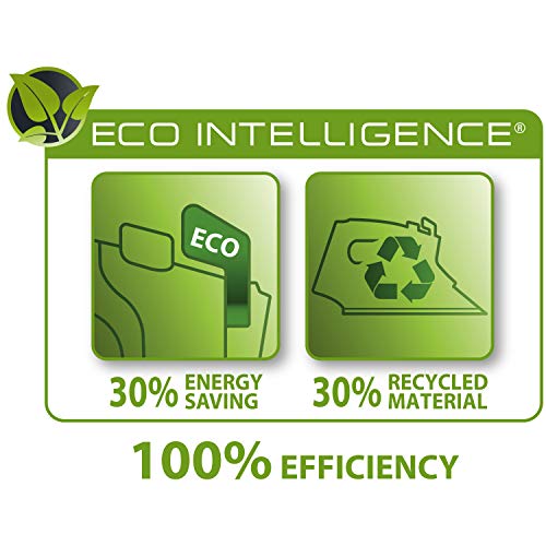 Rowenta plancha de vapor Eco Intelligence DW6030 con 2500 W de potencia, golpe de vapor de 180 g/min, modo Eco para ahorrar energía, suela Microsteam 400 HD 3De, vapor vertical