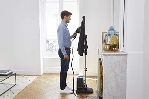 Rowenta QR2021 IXEO Power - Plancha con caldera de alta presión y ASSE integrada con 3 posiciones, higiene y manchas de batería, potente y versátil, 5,8 bar, 2170 W, 1,1 litros, negro/azul