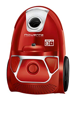 Rowenta RO3953 Compact Power aspiradora con Bolsa, 750 W, 3 litros, 79 Decibelios, Rojo