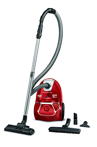 Rowenta RO3953 Compact Power aspiradora con Bolsa, 750 W, 3 litros, 79 Decibelios, Rojo
