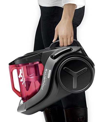 Rowenta RO6963EA X-Trem Power - Aspirador 4A, ciclónico sin bolsa, depósito 2.5 L, boquilla ranuras XXL, cepillo tapicería, mini turbo brush, tubo telescópico, nivel de ruido 75 dB