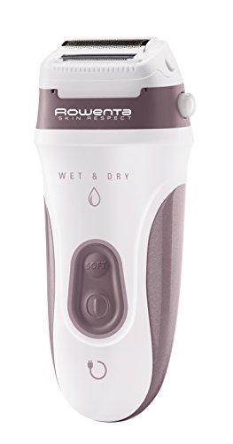 Rowenta Skin Respect EP8060F0 - Sin cable y utilizable bajo el agua, 24 pinzas con cabezal exfoliante y rasurador, accesorio para axilas, cabezal de recorte con cepillo limpiador y neceser