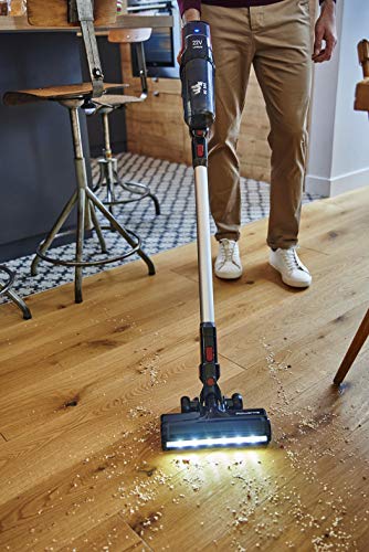 Rowenta X-pert 160 RH7221WO Aspiradora de mano sin cable, cabezal alta succión con LED y cepillo motorizado, batería Ion-litio 22 V larga duración, hasta 45 min, sin bolsa, para suelos, zonas altas