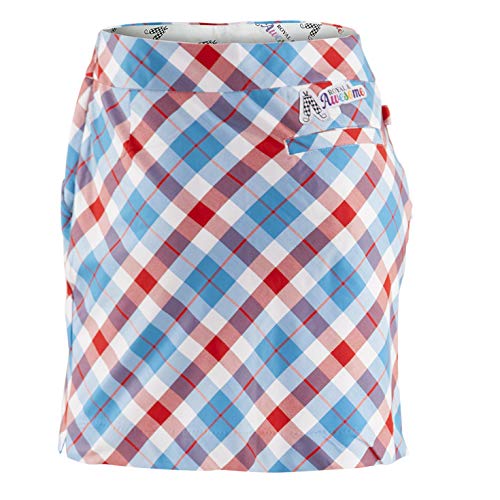 Royal & Awesome Plaid a Blinder - Falda-pantalón de Golf para Mujer, Multicolor, Talla 46