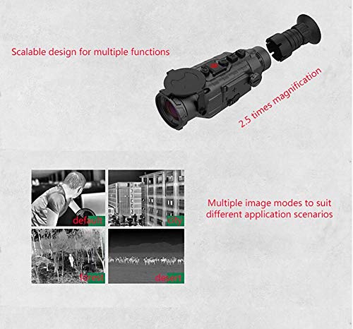 RSGK Imagen térmica Detector térmico de visión Nocturna Imagen térmica Visor monocular con Video de Alta resolución, telémetro, brújula electrónica, Aplicaciones iOS y Android