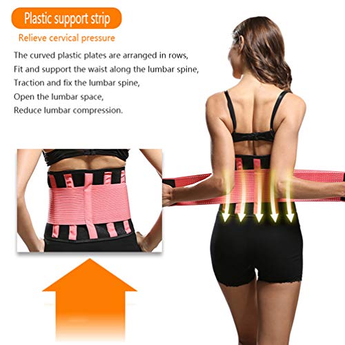 RSTJ-Sjap Cinturón de Entrenamiento de Cintura para Mujer, Modelado del Cuerpo, pérdida de Peso y Abdomen Fitness Sudor Soporte de Cintura cinturón,L