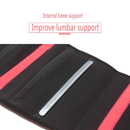 RSTJ-Sjap Cinturón de Entrenamiento de Cintura para Mujer, Modelado del Cuerpo, pérdida de Peso y Abdomen Fitness Sudor Soporte de Cintura cinturón,L