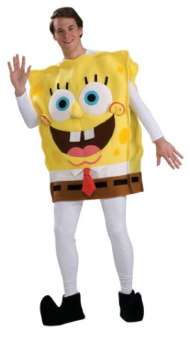 Rubbies - Disfraz de Bob esponja para hombre, talla única (888767-STD)