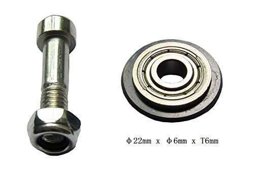 Rueda de corte de azulejos de carburo de tungsteno de 7/8 pulgadas, calidad industrial, rueda de puntuación con perno y tuerca de seguridad 22 mm