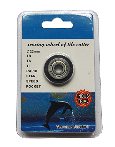 Rueda de corte de azulejos de carburo de tungsteno de 7/8 pulgadas, calidad industrial, rueda de puntuación con perno y tuerca de seguridad 22 mm