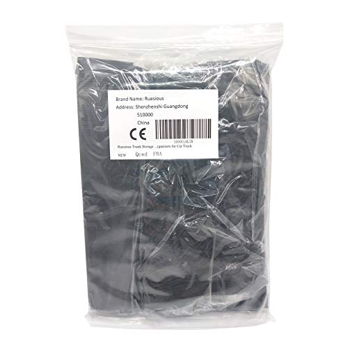 Ruesious Red de Almacenamiento de Troncos, [2 Pack] Red de Almacenamiento de Autos - Botellas, comestibles, almacenaje Agregar organizadores para Carro de automóviles