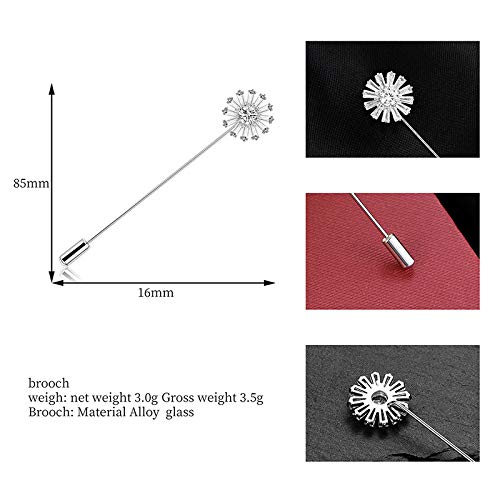 Ruikey 1 Pcs Broche De Diente De León Broche De Alfiler Broche De Elegante Broches De Bisuteria Para Regalo De Cumpleaños De Fiesta De Boda