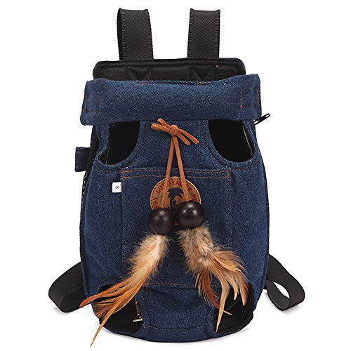 Ruilin Fore Leg Pet Carrier Front Chest Mochila, Pet Cat Puppy Bolso Holder Bag Sling Outdoor