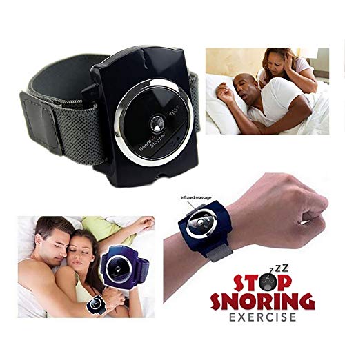 RUIMI Anti Ronquido Dispositivo Correa de Pulsera EléCtrica Silenciador Dispositivos Antirronquidos Dispositivo de Ronquido Profesional Aliviar Ayuda,for Dormir cómodo Hombres Mujeres