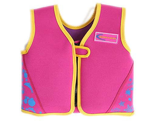 Ruiuzi Chaleco Flotador de natación Natación Chaleco Flotador Chaqueta de Piscina Flotador de natación Accesorios para Que los niños aprendan a Nadar 2-6 años (Rojo, S（7-13kg Height 85-100cm）)