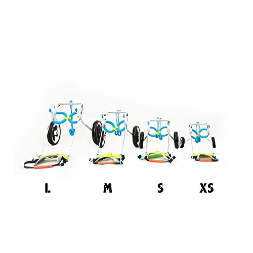 Rungao - Silla de ruedas ajustable para perros pequeños con discapacidades, 2 ruedas (XS)