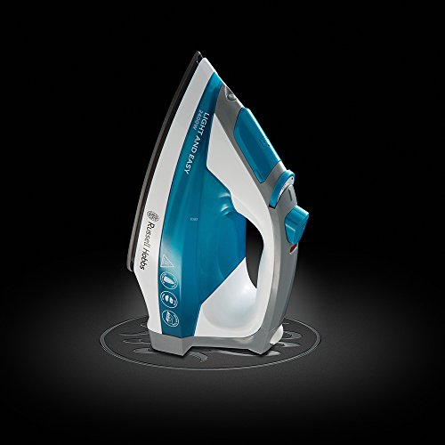 Russell Hobbs 23590-56 Plancha de vapor, 2400 W, color azul y blanco, 240 milliliters, Cerámica