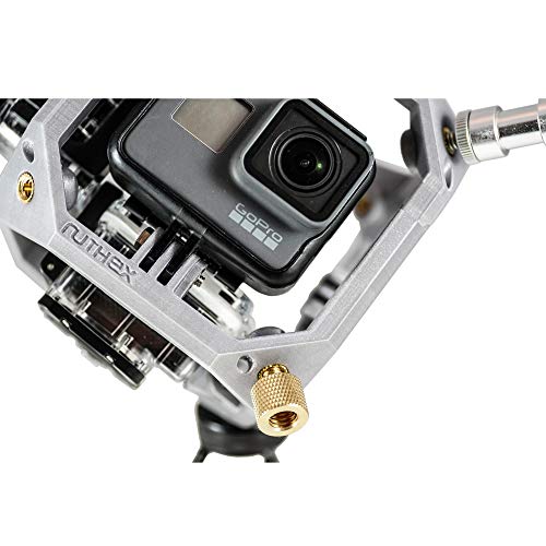 ruthex® inserto roscado M5 (50 piezas) | RX-M5x9.5 Zócalos roscados de latón | Tuerca a presión para piezas de plástico | por calor o ultrasonido en piezas de impresora 3D