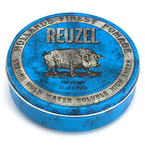 Ruzel pomada Blue fijación fuerte, alto brillo, 1 paquete (1 x 340 g)