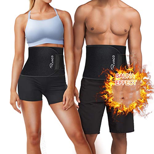 Ryaco Faja Reductora Adelgazante, Abdominal Cintura Adelgazante para Hombre y Mujer Adjustable Faja Lumbar de Trabajo Deportiva Acelerar la Pérdida de Peso, la Quema de Grasas, Efecto Sauna (L)