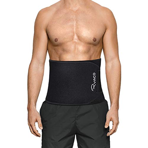 Ryaco Faja Reductora Adelgazante, Abdominal Cintura Adelgazante para Hombre y Mujer Adjustable Faja Lumbar de Trabajo Deportiva Acelerar la Pérdida de Peso, la Quema de Grasas, Efecto Sauna (L)