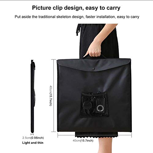RZiioo Caja de luz para Estudio fotográfico Carpa de luz portátil LED 5500K Mini Kit de Carpa de Estudio de fotografía de 30W con 6 Fondos extraíbles,40cm