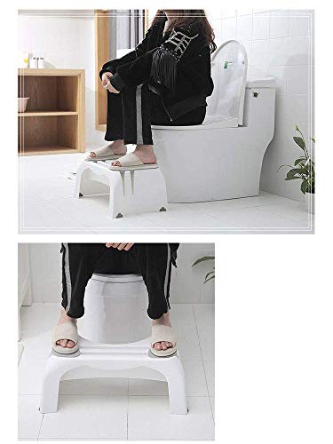 Rziioo Cuclillas WC Stool - Antideslizante Squatty IR al baño Cuarto de baño WC Taburete de Paso para los niños, Mujeres Embarazadas y Ancianos - Alivia el estreñimiento y distensión Abdominal,Azul