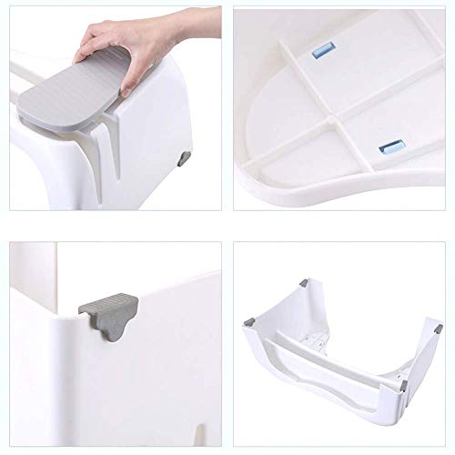 Rziioo Cuclillas WC Stool - Antideslizante Squatty IR al baño Cuarto de baño WC Taburete de Paso para los niños, Mujeres Embarazadas y Ancianos - Alivia el estreñimiento y distensión Abdominal,Azul