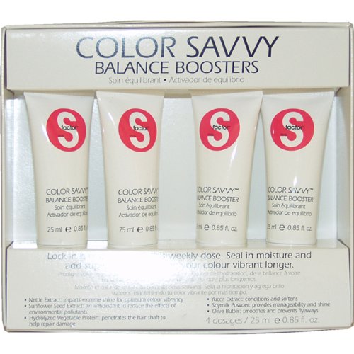 S-Factor Color Savvy Balance Boosters 4 X 0.85Oz Booster Dosages Unisex by TIGI, 4 Count by TIGI