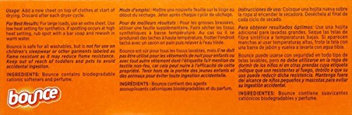 Sábanas suavizantes de tela Bounce 003700080071, 120 ea, 1