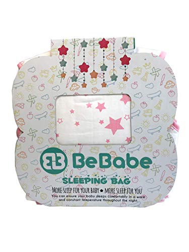 Saco de dormir para bebés de tog 2,5 Be Babe | 0-6 meses | Saco de dormir para recién nacidos, bebé niñas | Doble cremallera | Mantas envolventes para cunas, camas y viajes | Rosa Centelleeante