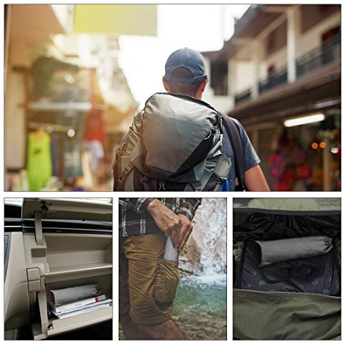 Saco de Emergencia Bivvy Albergue Saco de Dormir Supervivencia Impermeable Manta Hoja de Refugio Aislamiento Térmico Exterior Brillante Naranja Fácil de Localizar Portátil, Pack x 2 uds