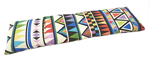 Saco térmico cervical de semillas de trigo con funda lavable 50x16cm (Delta multicolor)