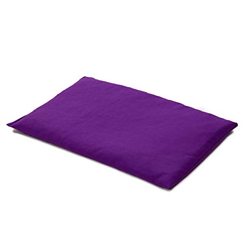 Saco térmico de semillas 30x20cm violeta | Almohada térmica | Cojín de calor y frio | Cojín con huesos de cerezas