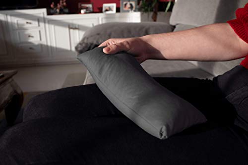 Saco Térmico de Semillas de Trigo y Lavanda para Frío y Calor en Microondas | Saquito Térmico | Bolsa de Semillas (Gris)