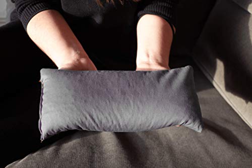 Saco Térmico de Semillas de Trigo y Lavanda para Frío y Calor en Microondas | Saquito Térmico | Bolsa de Semillas (Gris)