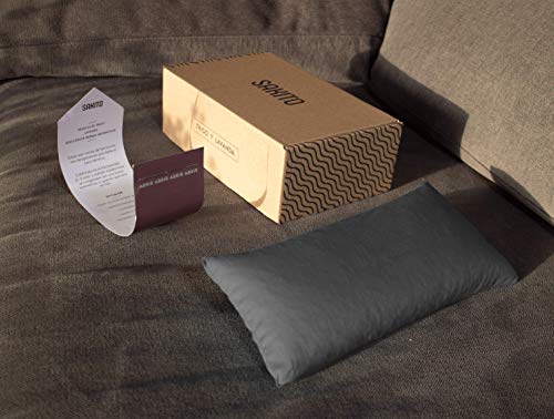 Saco Térmico de Semillas de Trigo y Lavanda para Frío y Calor en Microondas | Saquito Térmico | Bolsa de Semillas (Gris)