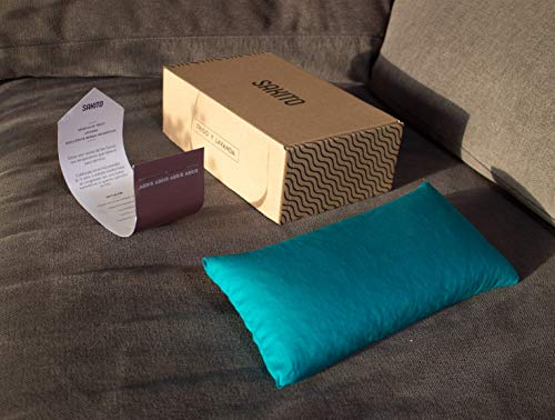 Saco Térmico de Semillas de Trigo y Lavanda para Frío y Calor en Microondas | Saquito Térmico | Bolsa de Semillas (Turquesa)