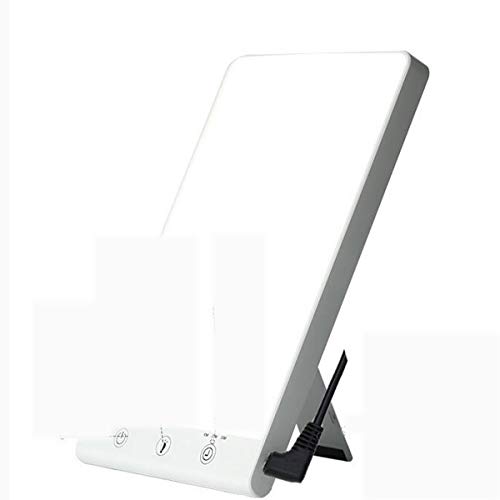 SAD Lamp, L1 Portable Light Therapy Lamp, SAD Luce 10000 Lux Lamp, 6 Types Timer Function / 3 Levels Of Regulation And Continuous Dimmer/Touch Control, White