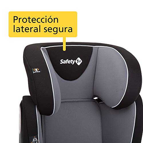 Safety 1st Road Fix Silla Coche Grupo 2 3 Isofix, crece con el niño 3- 12 años (15-36 kg), Protección lateral segura, Ajuste fácil y seguro, color Hot Grey