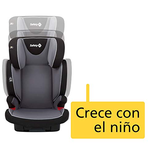 Safety 1st Road Fix Silla Coche Grupo 2 3 Isofix, crece con el niño 3- 12 años (15-36 kg), Protección lateral segura, Ajuste fácil y seguro, color Hot Grey