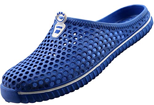 SAGUARO Unisex Sandalias de Playa Ahueca hacia Fuera Las Zapatillas Verano Ligeros Respirable Zapatos de Interior Exterior del Deslizador,Etiqueta 42=41 EU Azul Profundo
