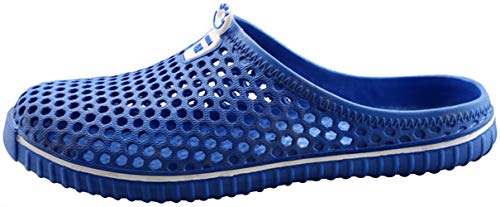 SAGUARO Unisex Sandalias de Playa Ahueca hacia Fuera Las Zapatillas Verano Ligeros Respirable Zapatos de Interior Exterior del Deslizador,Etiqueta 42=41 EU Azul Profundo