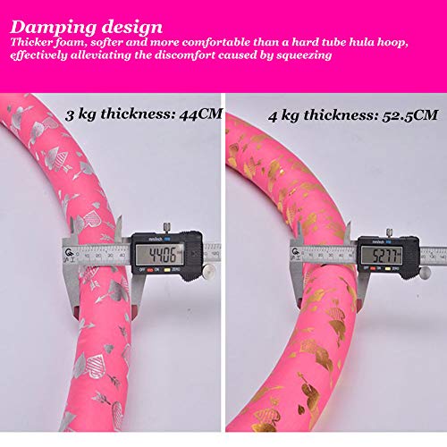 SAHWIN® Fitness Exercise Hula Hoop, Diseño De Absorción De Impactos Protección del Medio Ambiente Pep Algodón Perla Forma Física, Hermosa Cintura Y Caderas,[Blue 2.5 kg] Diameter 80cm