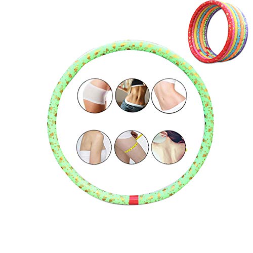 SAHWIN® Fitness Exercise Hula Hoop, Diseño De Absorción De Impactos Protección del Medio Ambiente Pep Algodón Perla Forma Física, Hermosa Cintura Y Caderas,[Blue 2.5 kg] Diameter 80cm