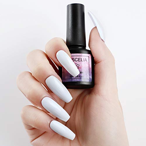 Saint-Acior Accesorio de Manicura Pedicura 10pcs Kit Uñas Esmalte Semipermanente de Uñas en Gel Soak off 8ml Nail Dryer 36W UV/LED Secador de Uñas Lámpara Uñas Top Coat Base Coat Nail Art